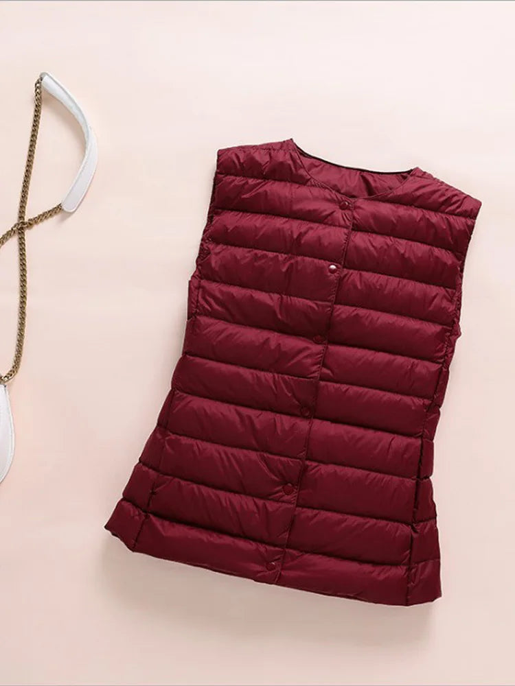 Kim – Gilet Ultraléger en Duvet pour Femme