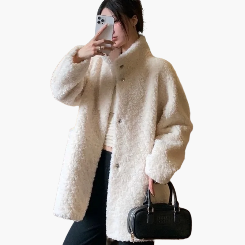 Manteau d'hiver femme style décontracté épais et chaud tendance urbaine