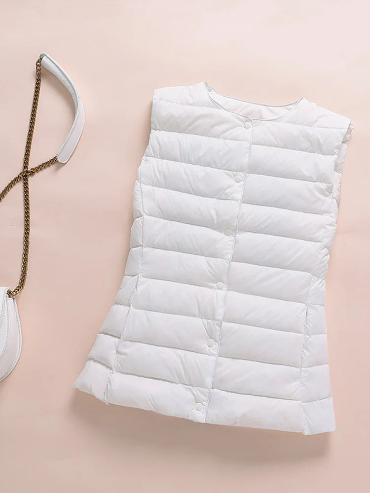 Kim – Gilet Ultraléger en Duvet pour Femme