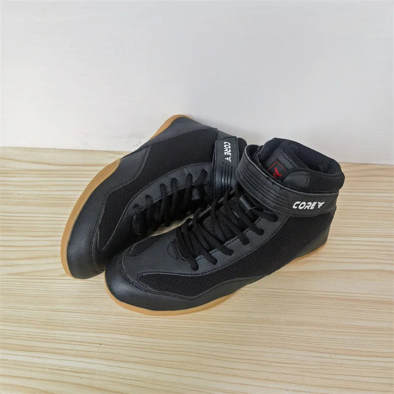 Kevin – Chaussures de Lutte Hautes Professionnelles pour Hommes
