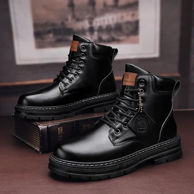 Bob – Bottes de Moto en Cuir pour Homme