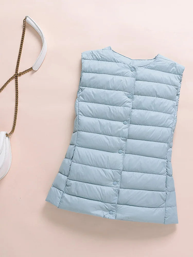Kim – Gilet Ultraléger en Duvet pour Femme