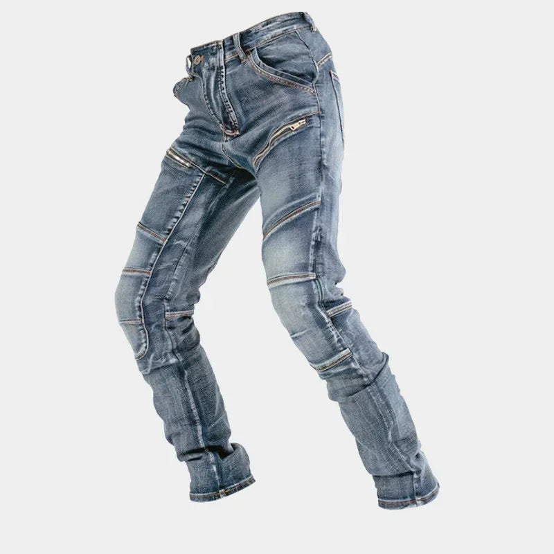 Christian – Pantalon de Moto Homme avec Fermeture Éclair