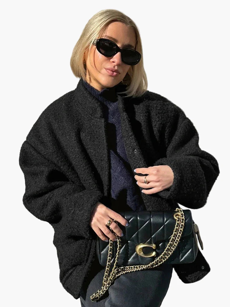 Veste femme décontractée style surdimensionné pour un look urbain tendance