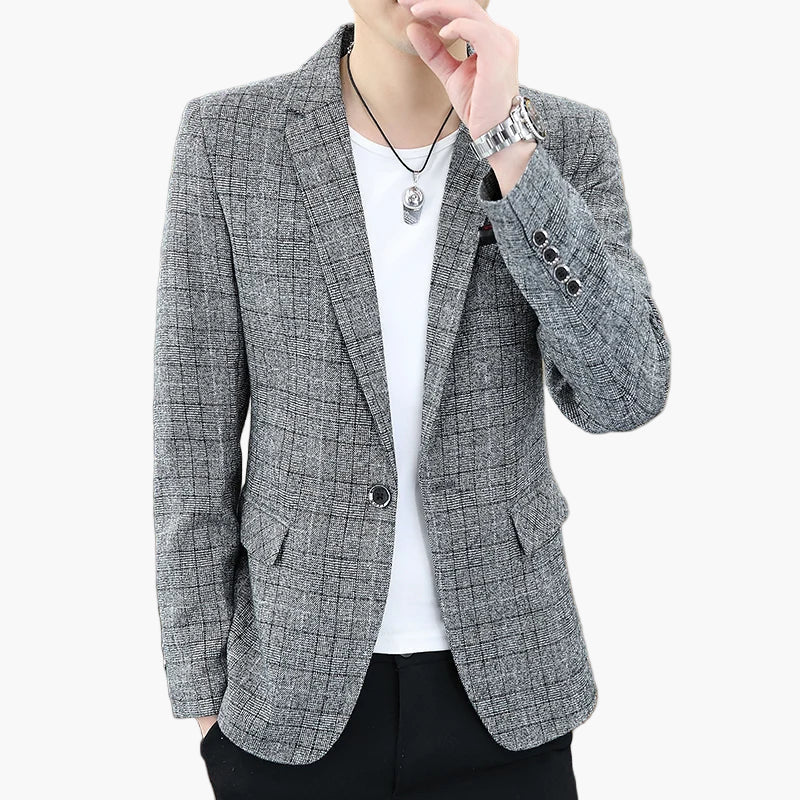 Blazer décontracté homme style urbain élégant pour toutes occasions