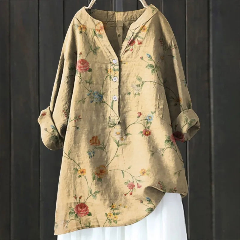 Sacha™ - Blouse à Manches Longues à Imprimé Fleuri