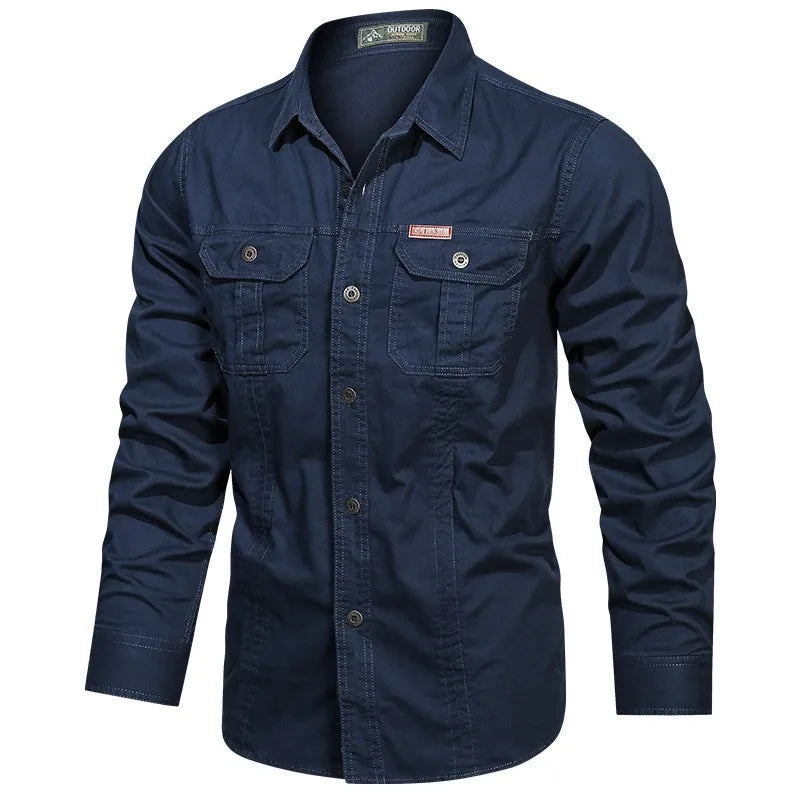 Leon – Chemise Cargo à Manches Longues pour Hommes