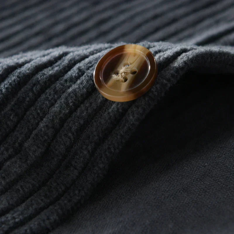 Chemise en velours côtelé style décontracté pour homme – idéale pour le quotidien et les loisirs