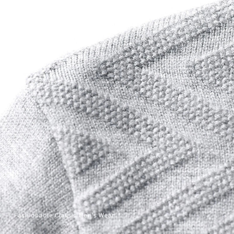 Pull col chemise effet superposé pour homme, style décontracté chic, idéal bureau et quotidien