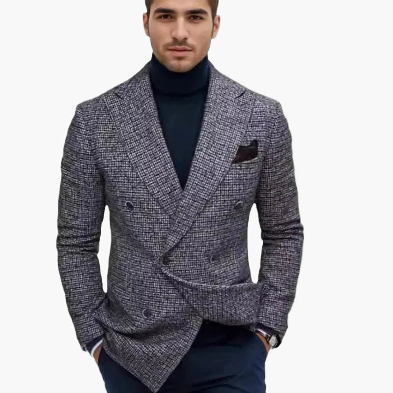 Veste croisée élégante pour homme style business – Moderne et sophistiquée