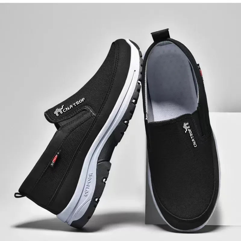 Jamie – Mocassins Décontractés en Toile pour Hommes