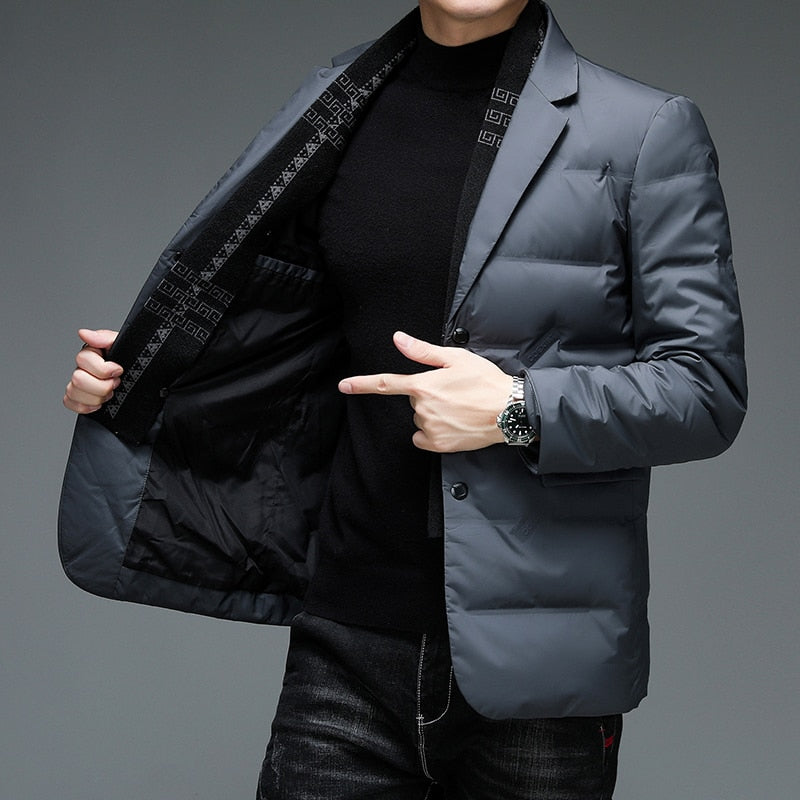 Blazer matelassé homme élégant style business et décontracté