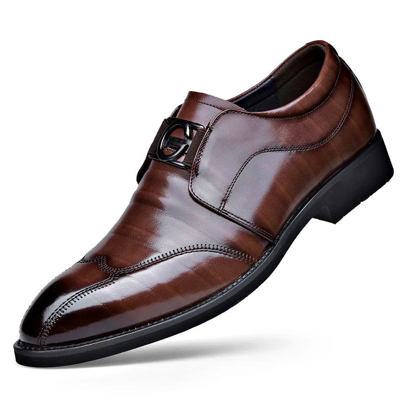 Tom – Chaussures de Ville en Respirant pour Hommes