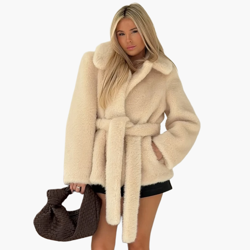 Manteau ceinturé femme style élégant pour l'hiver et les occasions habillées