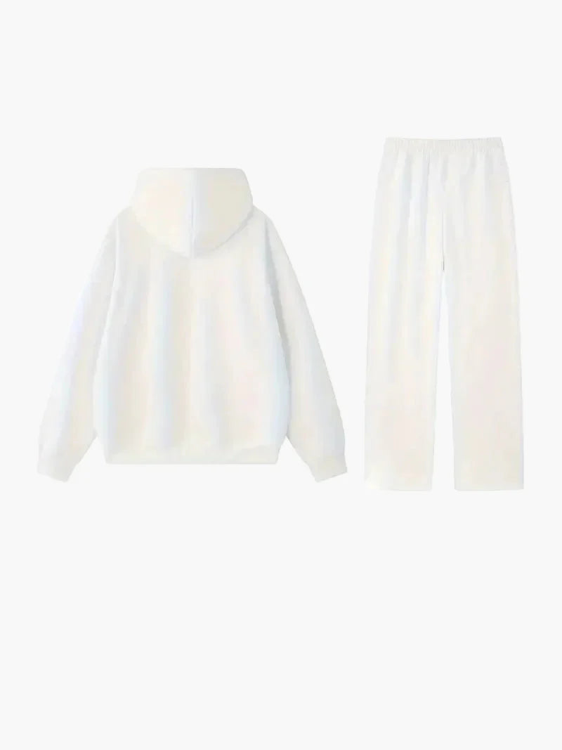 Ensemble décontracté femme hoodie et pantalon ample style urbain