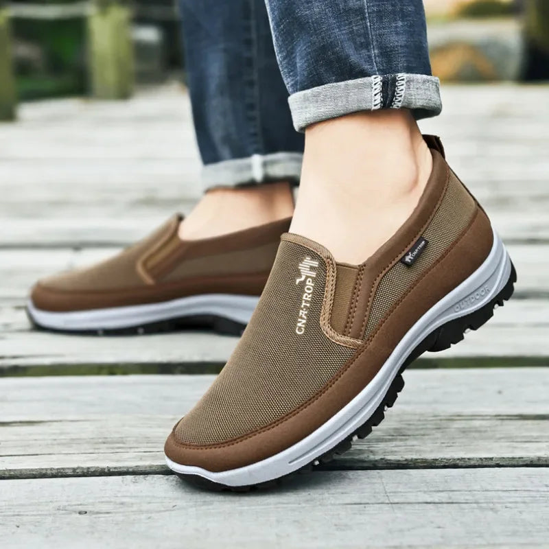 Jamie – Mocassins Décontractés en Toile pour Hommes