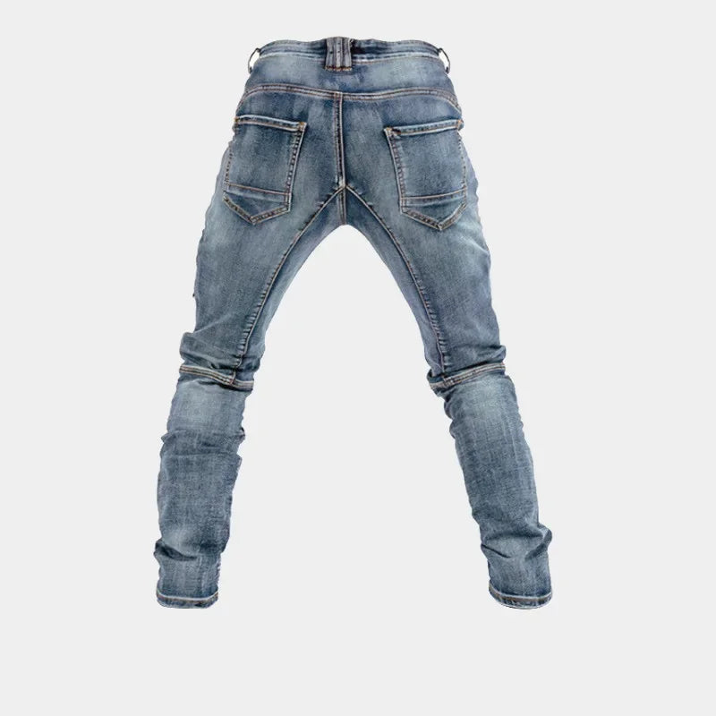 Christian – Pantalon de Moto Homme avec Fermeture Éclair