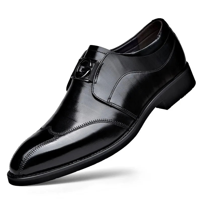 Tom – Chaussures de Ville en Respirant pour Hommes