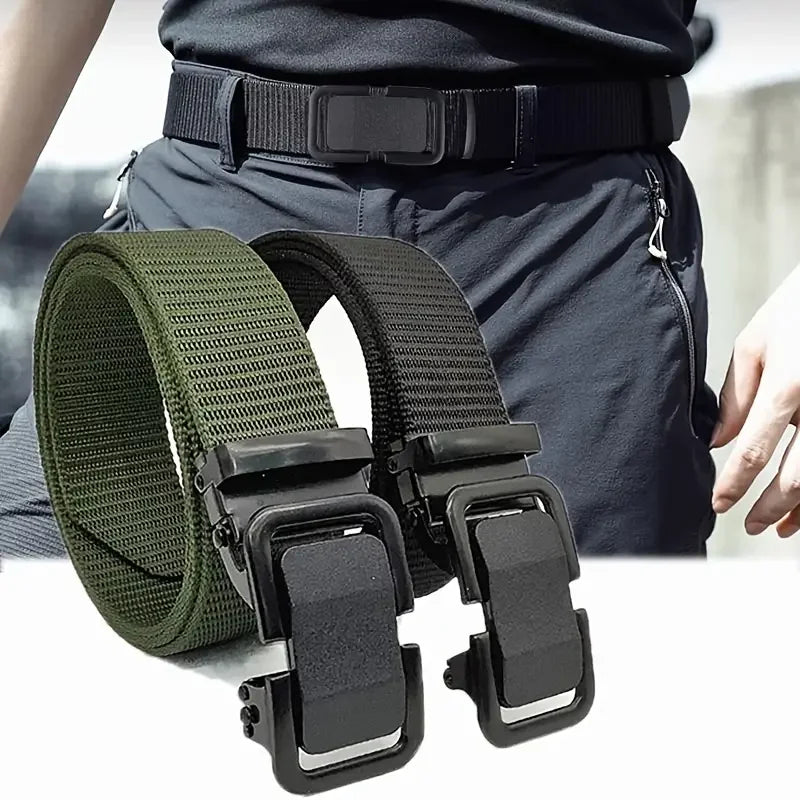 Ken – Ceinture en toile de nylon pour homme avec boucle automatique