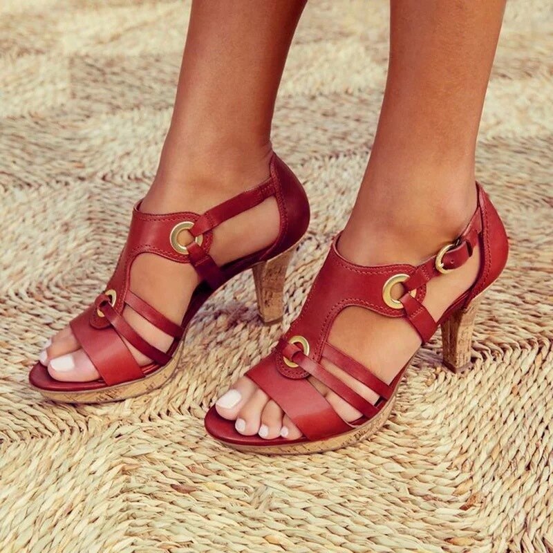 Vilma™ - Sandales à Talons Rétro