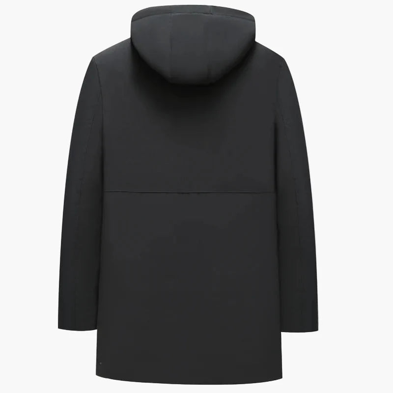 Manteau d'hiver élégant pour homme, coupe droite, style urbain, idéal pour temps froid