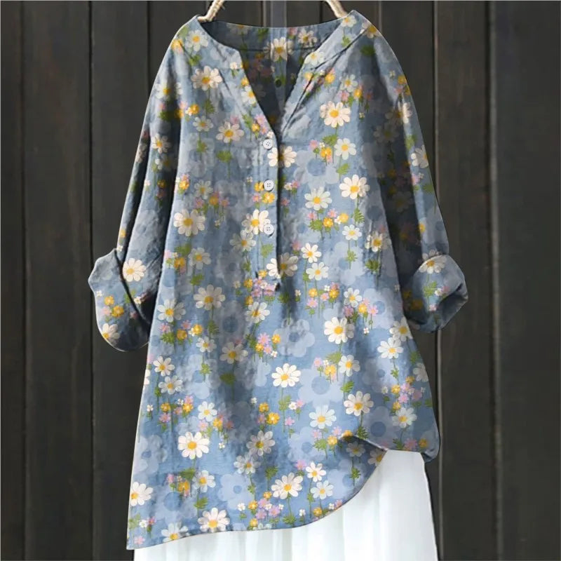 Sacha™ - Blouse à Manches Longues à Imprimé Fleuri
