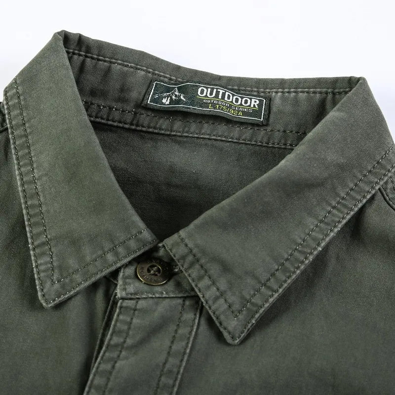 Leon – Chemise Cargo à Manches Longues pour Hommes