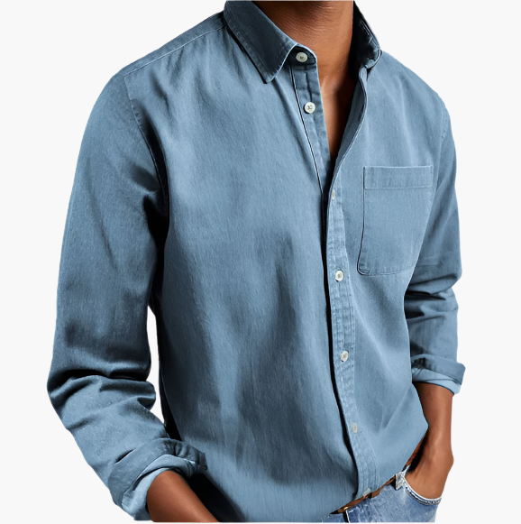 Chemise en Jean Décontractée pour Homme | Style Classique Polyvalent