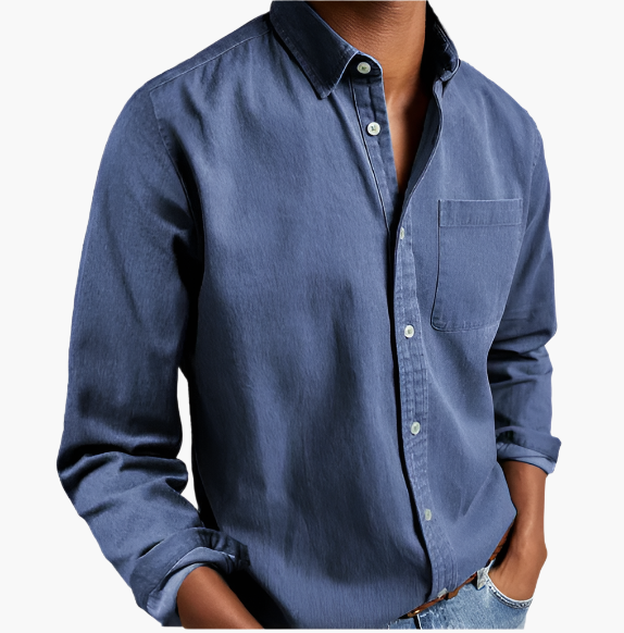 Chemise en Jean Décontractée pour Homme | Style Classique Polyvalent