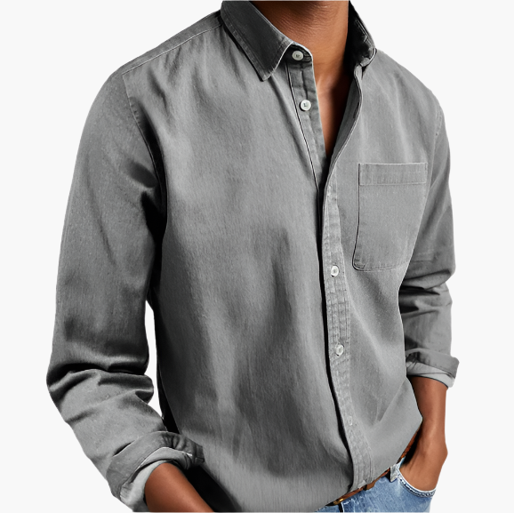 Chemise en Jean Décontractée pour Homme | Style Classique Polyvalent