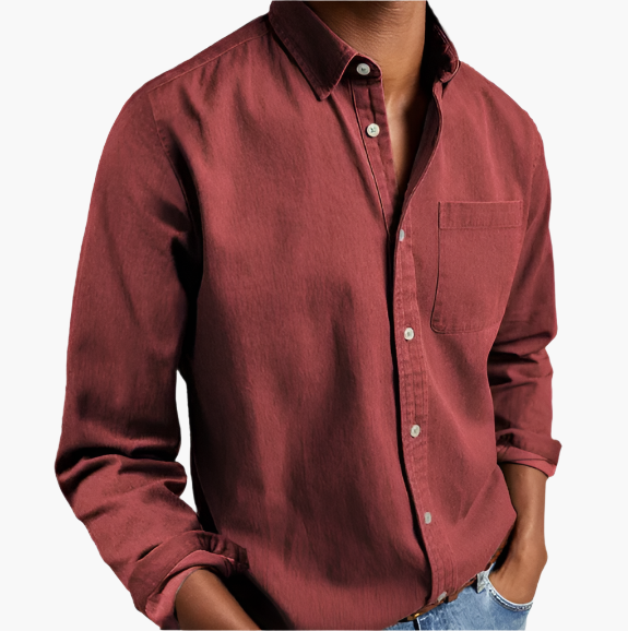 Chemise en Jean Décontractée pour Homme | Style Classique Polyvalent