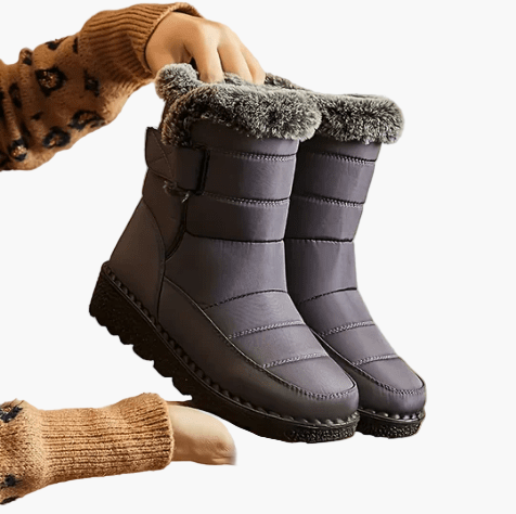 Bottes d'hiver imperméables pour femme, style chaud et antidérapant, idéales pour la marche en ville ou à la montagne