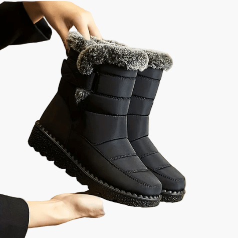 Bottes d'hiver imperméables pour femme, style chaud et antidérapant, idéales pour la marche en ville ou à la montagne