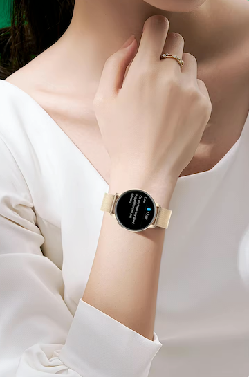 Donna – Montre Connectée Ultra-Fine pour Femme avec Écran Tactile Complet et Fonctions Fitness Polyvalentes