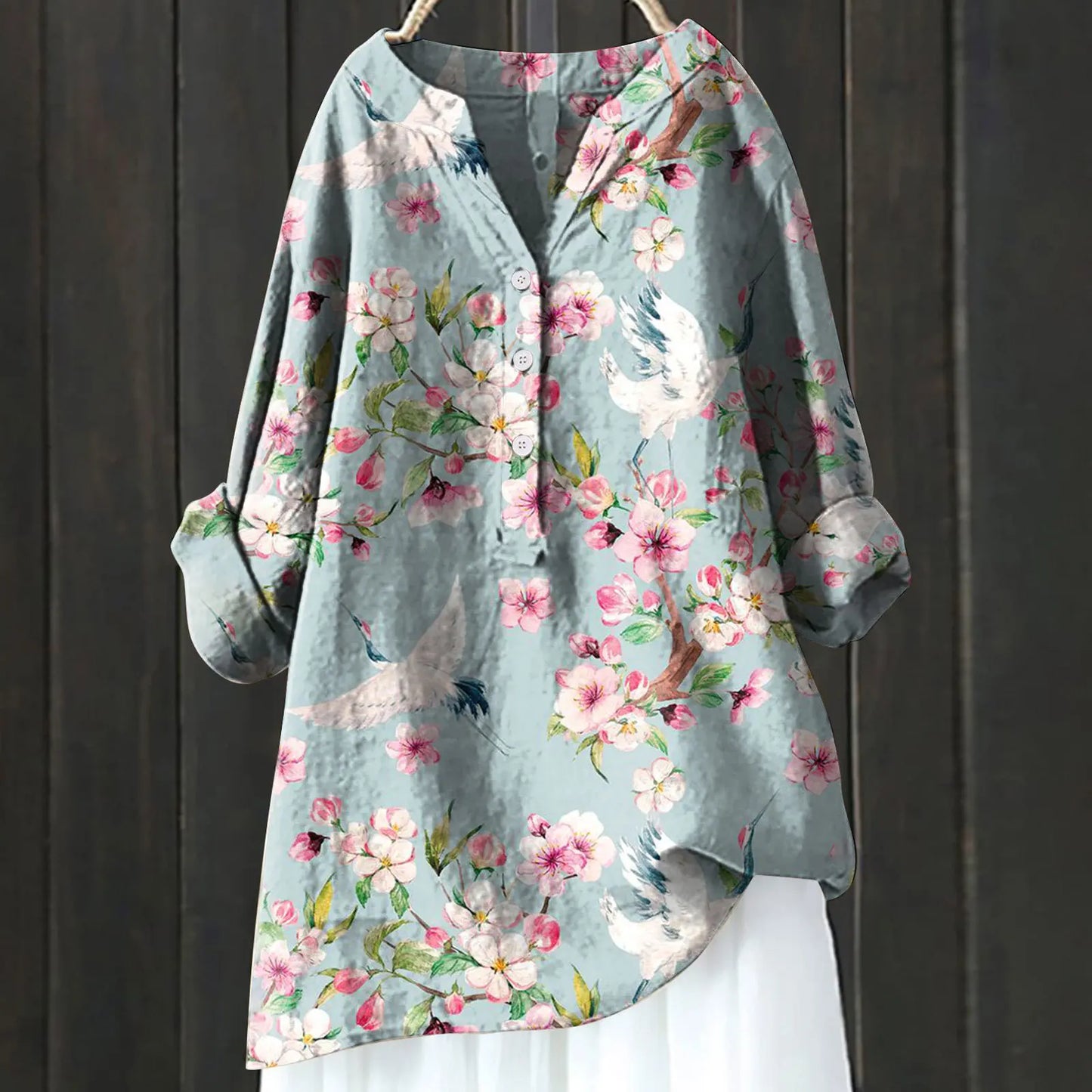 Sacha™ - Blouse à Manches Longues à Imprimé Fleuri