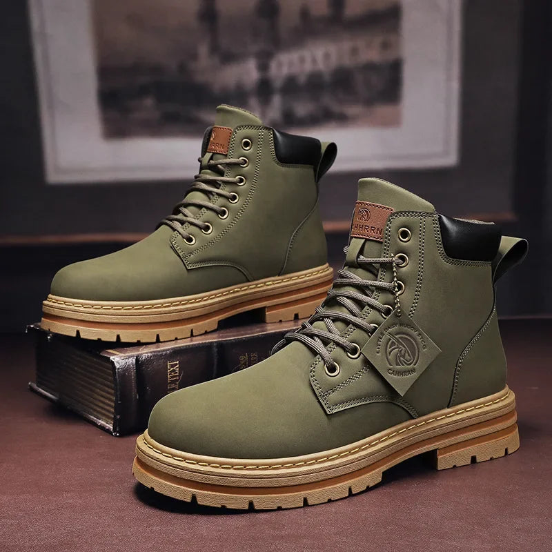 Bob – Bottes de Moto en Cuir pour Homme