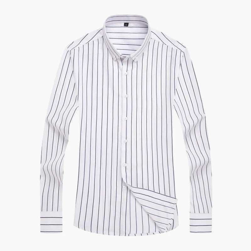Chemise à Rayures Élégante pour Homme – Style Classique et Polyvalent