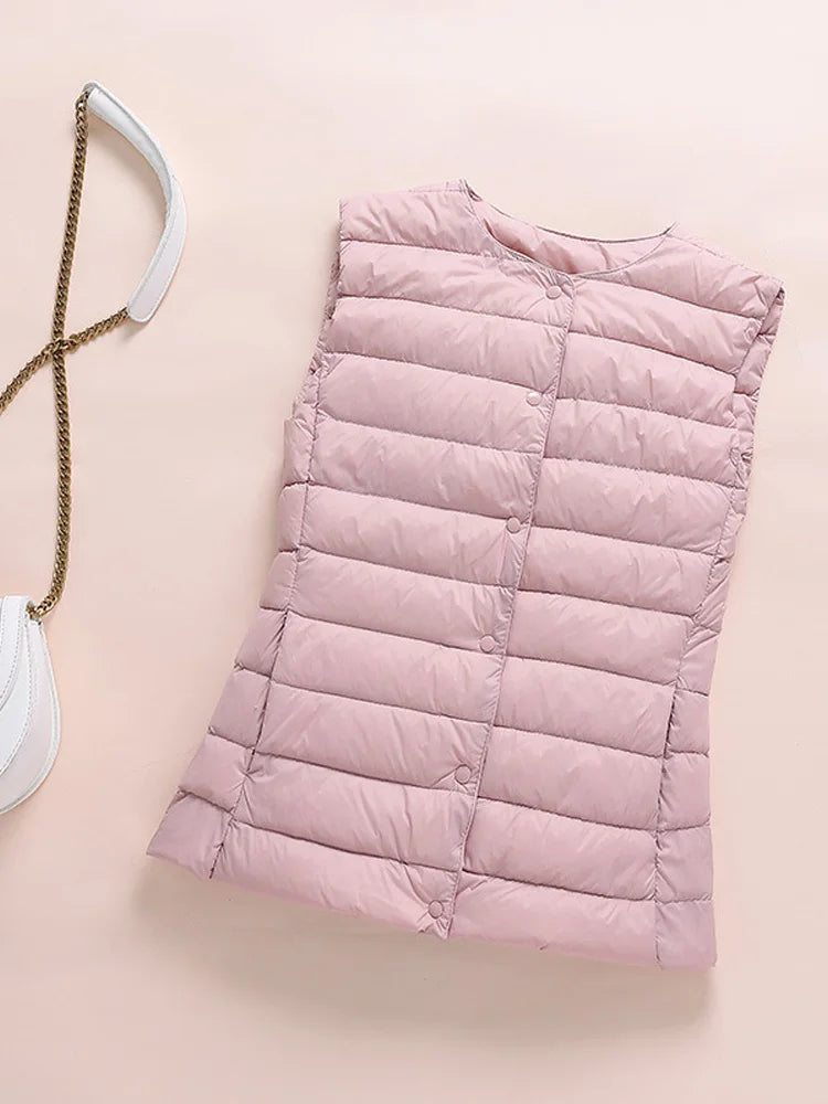 Kim – Gilet Ultraléger en Duvet pour Femme