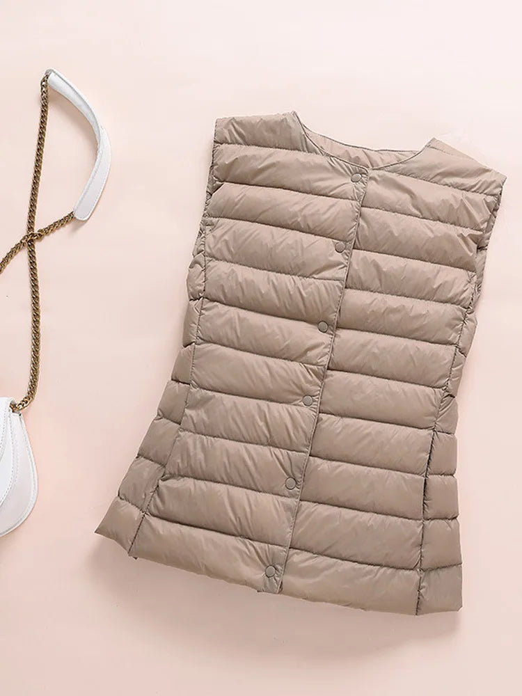 Kim – Gilet Ultraléger en Duvet pour Femme
