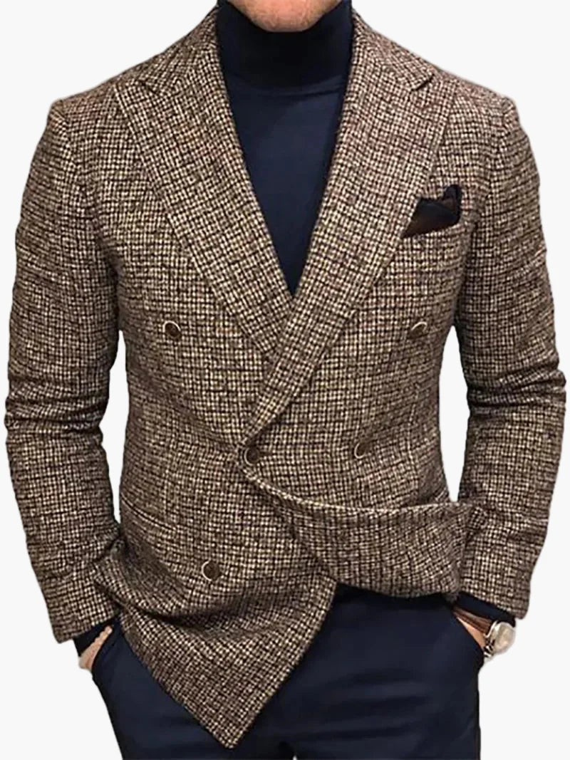 Veste blazer croisée élégante pour homme style business et soirée