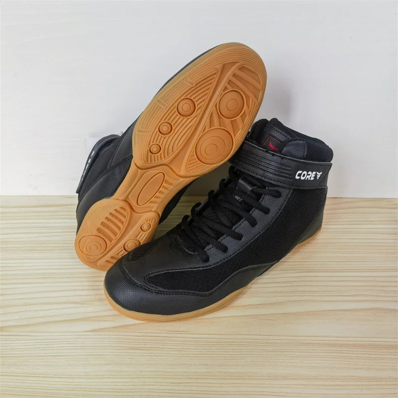 Kevin – Chaussures de Lutte Hautes Professionnelles pour Hommes
