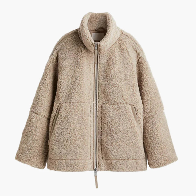 Veste style peluche pour femme – Look tendance et confort optimal pour l’hiver