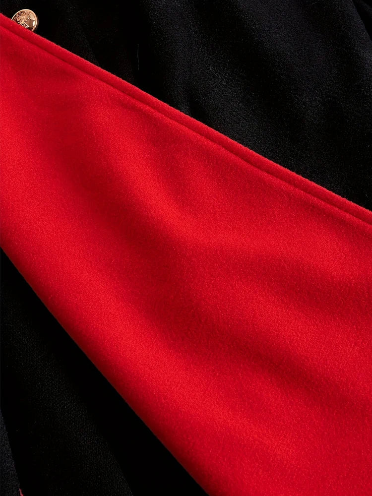 Manteau long à capuche style gothique pour femme, élégant et polyvalent