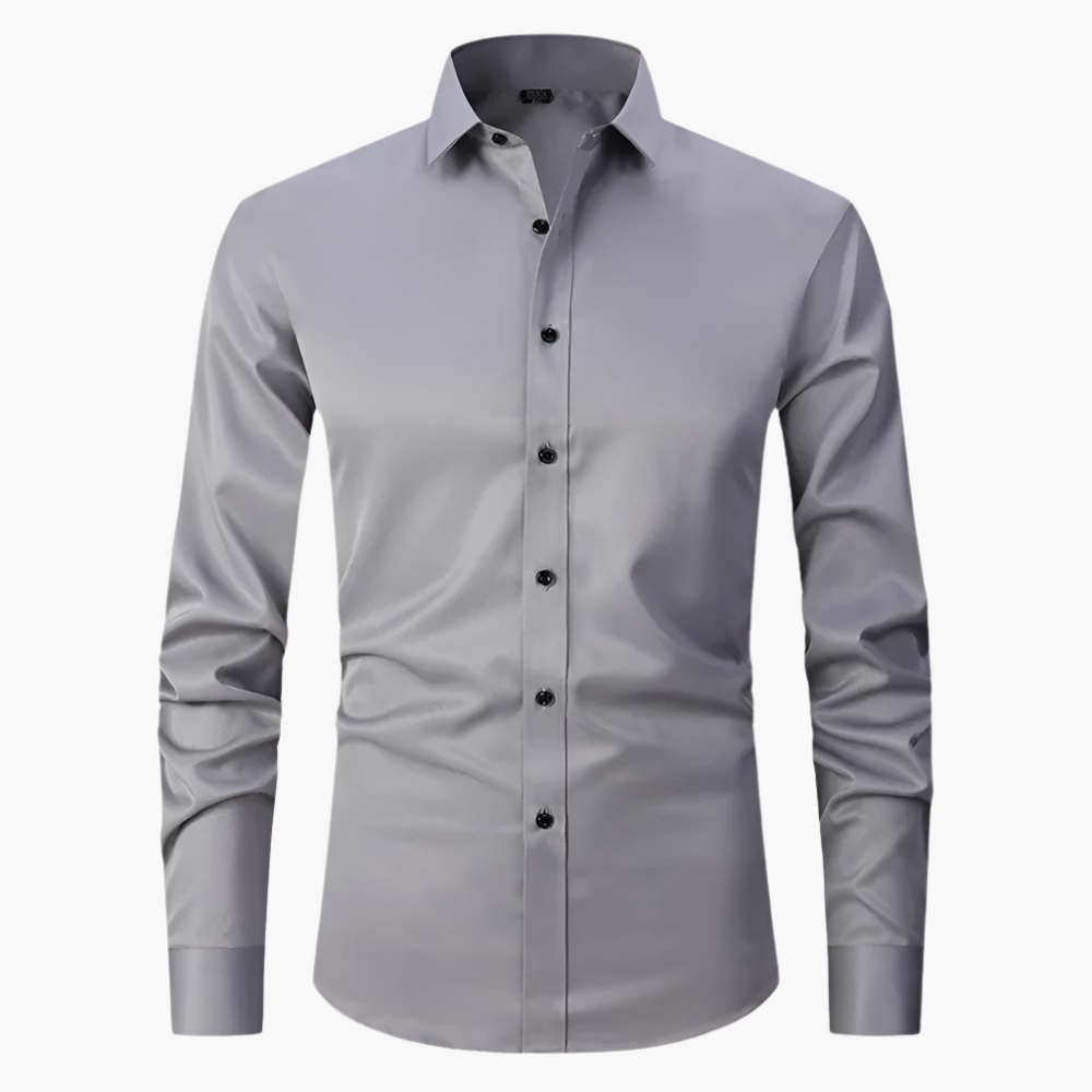 Chemise classique stretch pour homme – Élégante, polyvalente et confortable pour affaires ou loisirs