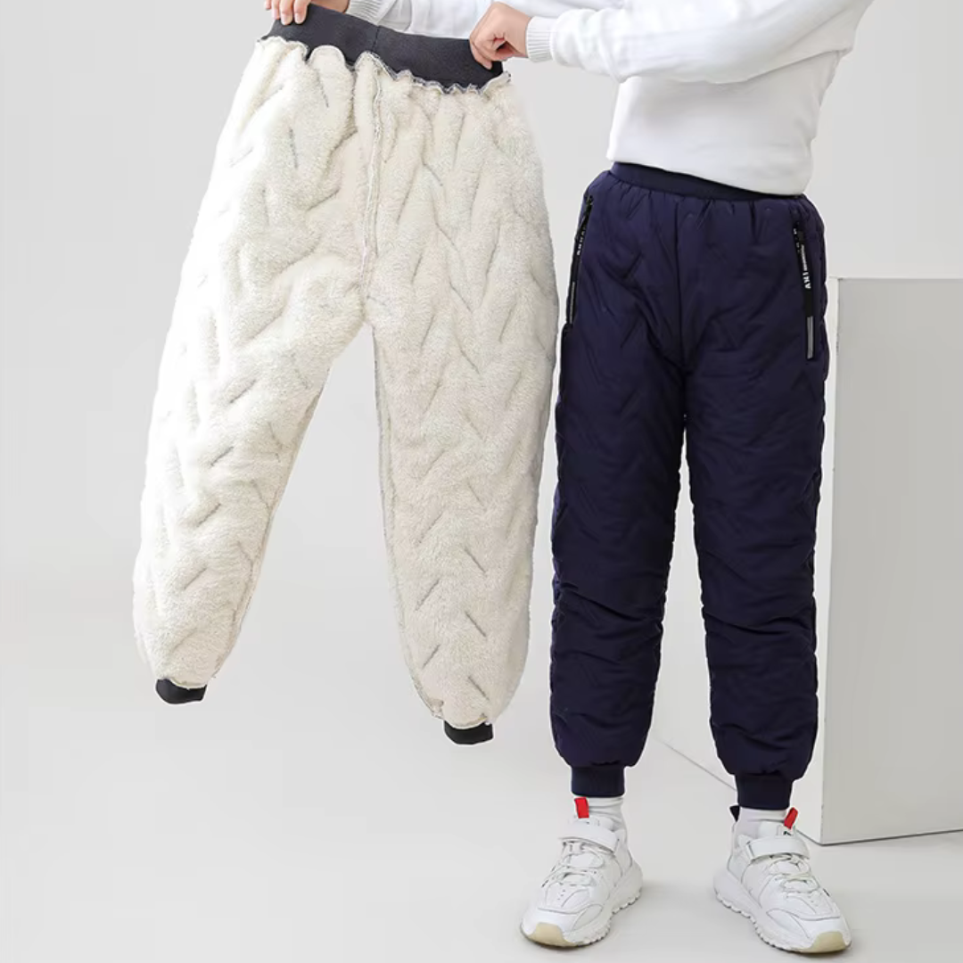 Pantalon d'hiver chaud imperméable pour enfants – Style outdoor, idéal pour activités hivernales