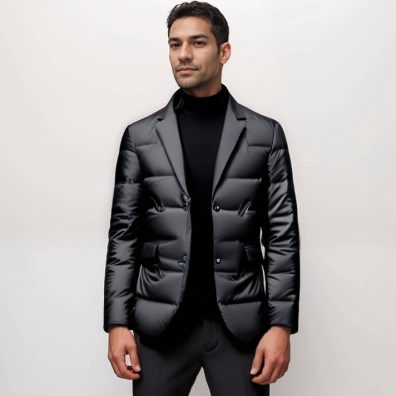 Blazer matelassé homme élégant style business et décontracté