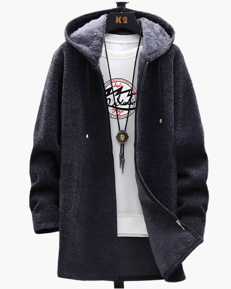Veste à capuche style décontracté pour homme – idéale pour l'automne et les soirées fraîches