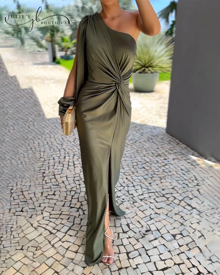 Rose – Robe de soirée en laine