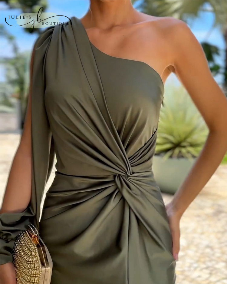 Rose – Robe de soirée en laine