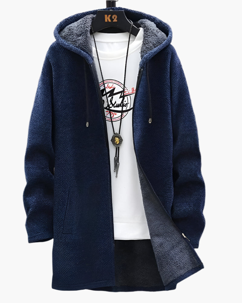 Veste à capuche style décontracté pour homme – idéale pour l'automne et les soirées fraîches